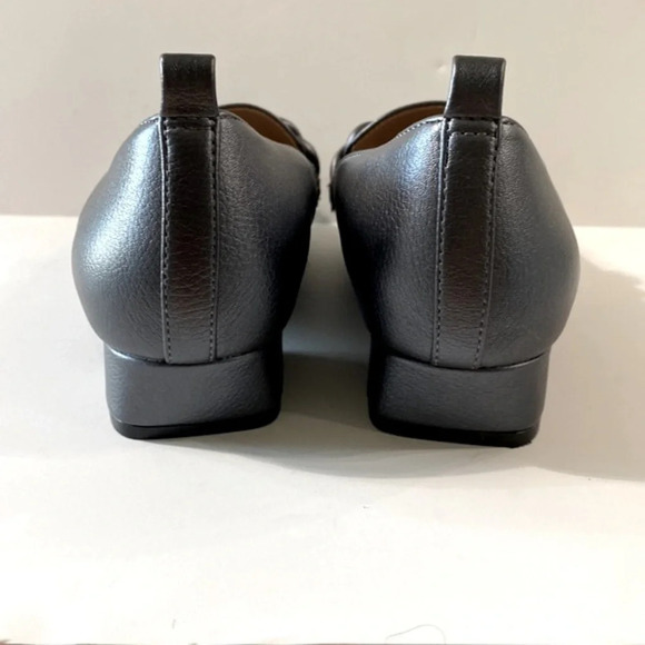 LifeStride Confident Heeled Loafers Pewter Size 7 - Picture 7 of 11